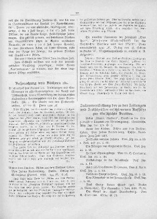 Besprechung von Büchern etc.