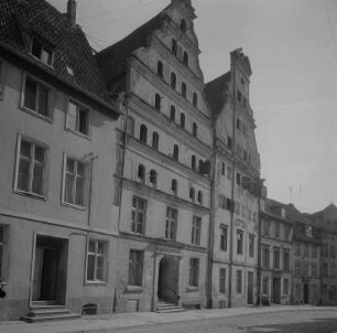 Stralsund. Giebelhäuser in der Fährstraße