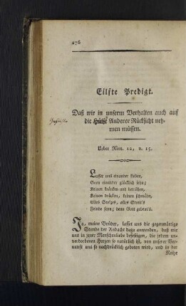 Eilfte Predigt.