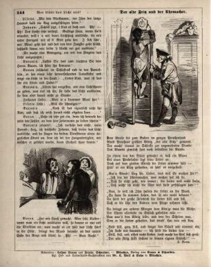 "Wer bläst das Licht aus?" "Der alte Fritz und der Uhrmacher"