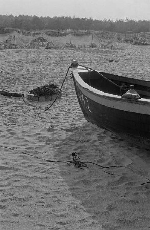 Fischerboot am Strand
