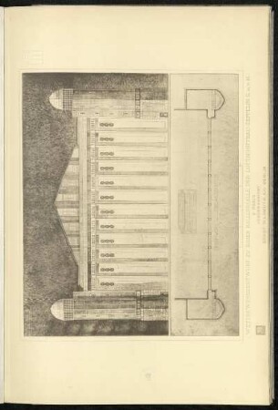 Wettbewerbsentwurf zu einer Ballonhalle der Luftschiffbau-Zeppelin G. m. b. H. / 2. Preis / Vorderansicht
