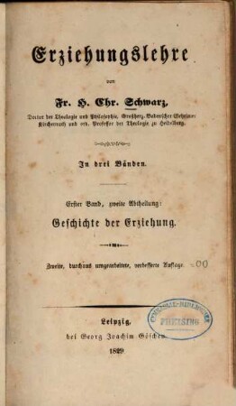 Erziehungslehre, 1,2. Geschichte der Erziehung