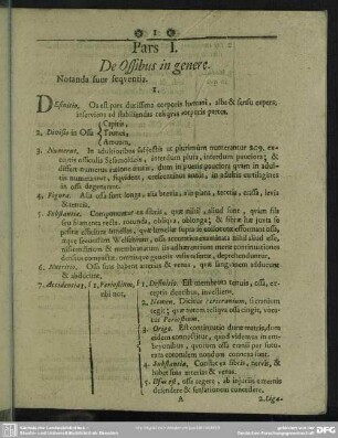 Pars I. De Ossibus in genere