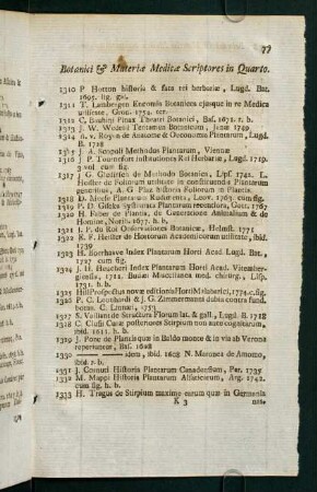 Botanici & Materiae Medicae Scriptores