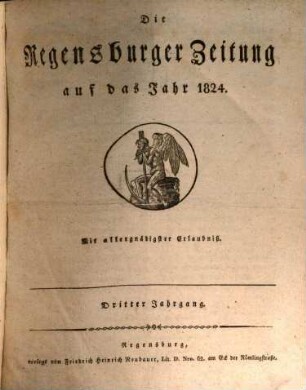 Regensburger Zeitung. 1824 = Jg. 3