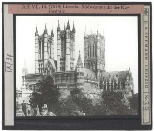 Lincoln, Kathedrale : Außenansicht von SW