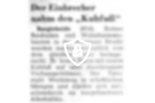 Der Einbrecher nahm [Name maskiert]