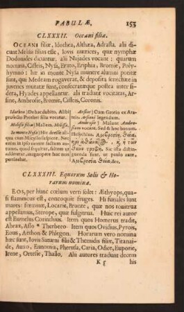 CLXXXIII. Equorum Solis & Horarum nomina.