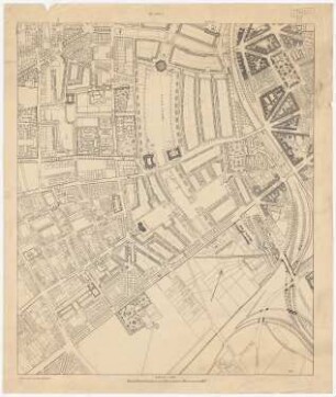 Wettbewerb zur Bebauung des Inneren Rayons, Köln: Grundplan in 5 Teilen 1:2500