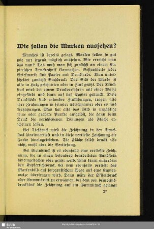 Wie sollen die Marken aussehen?