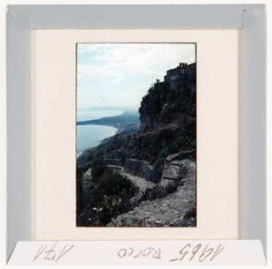 Taormina: An der Kapelle Madonna della Rocca (Foto 1965)