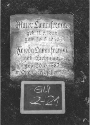 Grabstein GU/2/21