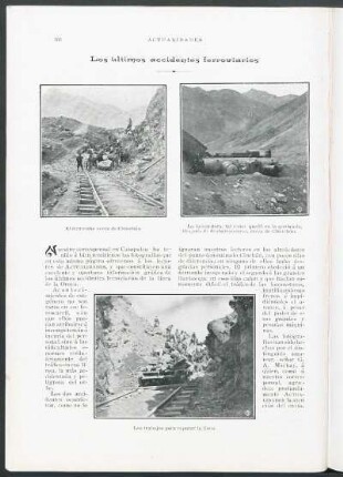 Los últimos accidentes ferroviarios