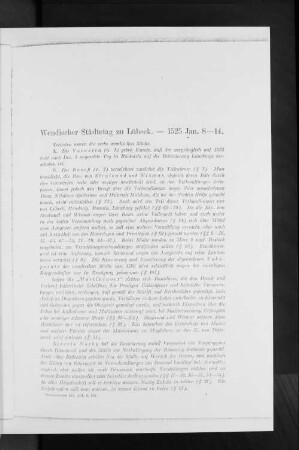 Hansetage von 1525 - 1530.