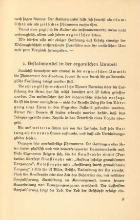 2. Gestaltwandel in der organischen Umwelt