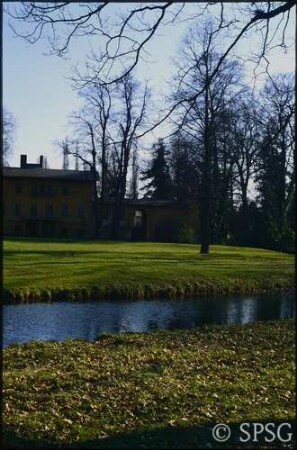 Potsdam, Park Sanssouci, Parkansicht bei der Meierei.