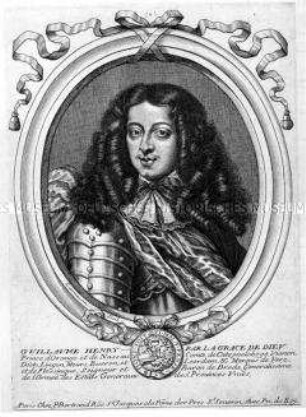 Porträt des Statthalters der Niederlande Wilhelm Heinrich von Oranien / Wilhelm III. von Oranien