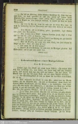 Lebensansichten eines Ausgelebten