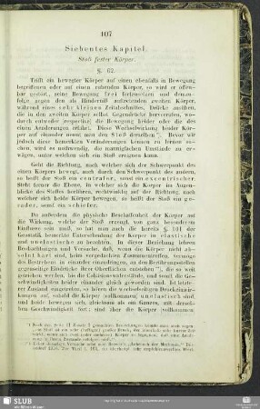 Siebentes Kapitel. Stoß fester Körper.