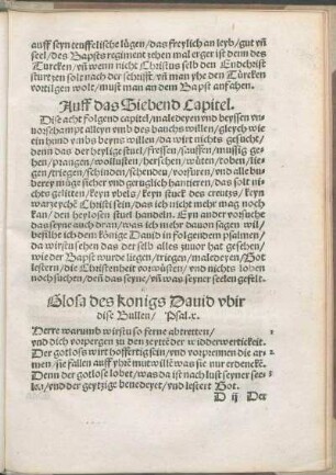 Auff das Siebend Capitel.