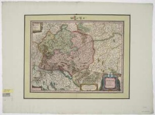 Karte von dem Schwäbischen Reichskreis, 1:880 000, Kupferstich, um 1635