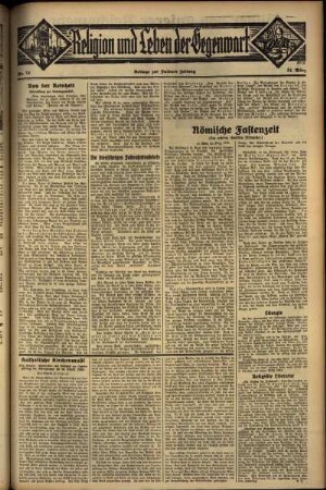 Dritte Ausgabe vom Sonntag, den 24. März 1935.