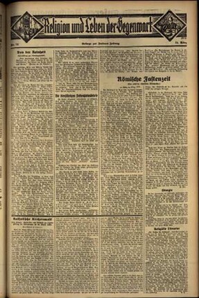 Dritte Ausgabe vom Sonntag, den 24. März 1935.