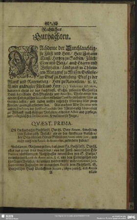 Rechtliches Gutachten