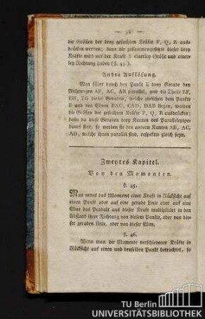 Zweytes Kapitel. Von den Momenten.
