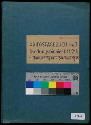Kriegstagebuch Nr. 1 u. 2 Pi.Ldgs.Btl. 214, 1.1. 1944 - 30.6. 1944