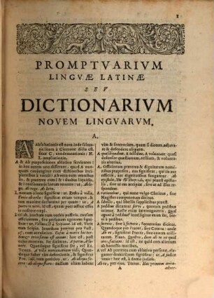 Ambrosivs Calepinvs Passeratii, Sive Lingvarvm Novem Romanae, Graecae, Ebraicae, Gallicae, Italicae, Germanicae, Hispanicae, Anglicae, Belgicae Dictionarivm, [1]