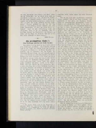 Ein protestantisches Kloster. (Zum 750jährigen Jubiläum von Kloster Loccum.)