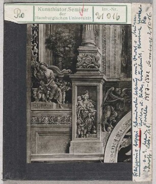 Filippino Lippi: Florenz, Santa Maria Novella, Capella Strozzi, Scheinarchitektur Ostwand