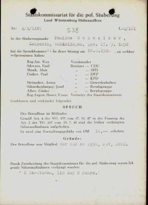 Schweizer, Pauline