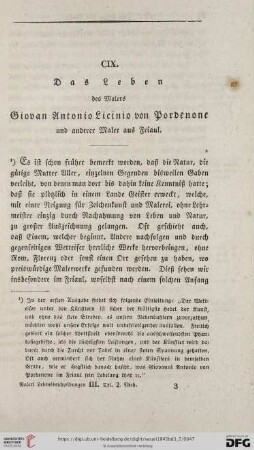 CIX. Das Leben des Malers Giovan Antonio Licinio von Pordenone und anderer Maler aus Friaul
