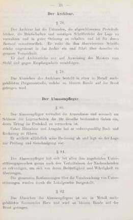 Der Almosenpfleger.