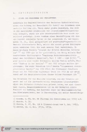 I. Stand der Forschung und Zielsetzung