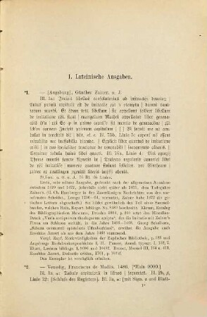 Die Ausgaben der Imitatio Christi in der Kölner Stadtbibliothek : Bibliographisch bearbeitet von Emil Fromm. (Thomas a Kempis)
