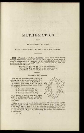 Mathematics from the educational times. [2609. - 2704.]