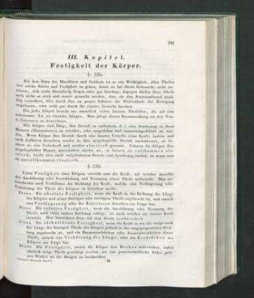III. Kapitel. Festigkeit der Körper.