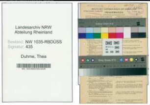 Entnazifizierung Thea Duhme , geb. 28.02.1906 (Sekretaerin)