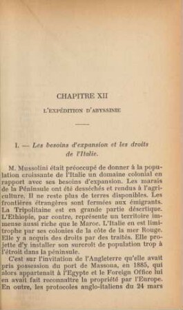 Chapitre XII L'Expédition D'Abyssinie