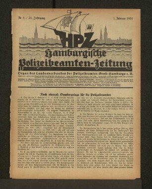 Nr. 3 / 21. Jahrgang 1. Februar 1931