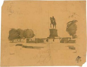 Pfann, Paul; Nürnberg; Prinzregent-Luitpold-Denkmal - Studie