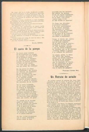 El canto de la pampa