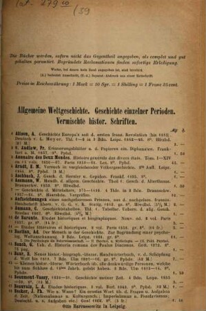 Antiquarischer Catalog, 39