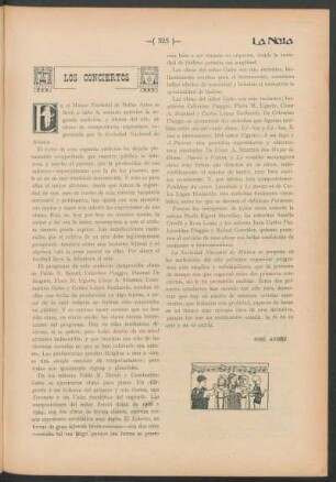 Los conciertos