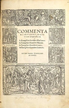 Commentarii Initiatorii In Qvatvor Evangelia : In Euangelium secundum Matthaeum, In Euangelium secundum Marcum, In Euangelium secundum Lucam, In Euangelium secundum Ioannem