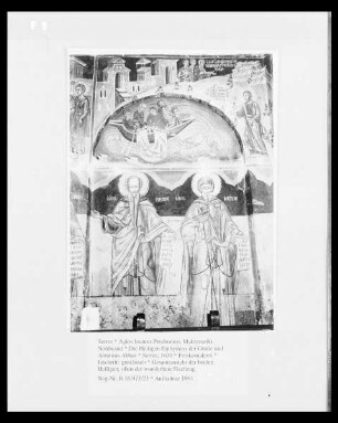 Die Heiligen Euthymius der Große und Antonius Abbas